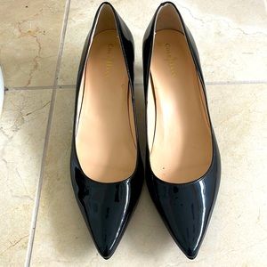 Cole Haan patent black pump